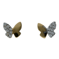 Orecchini Damiata Gioielli Bambino in Oro bianco Zircone 320/9/102/1 - 320/9/102/1
